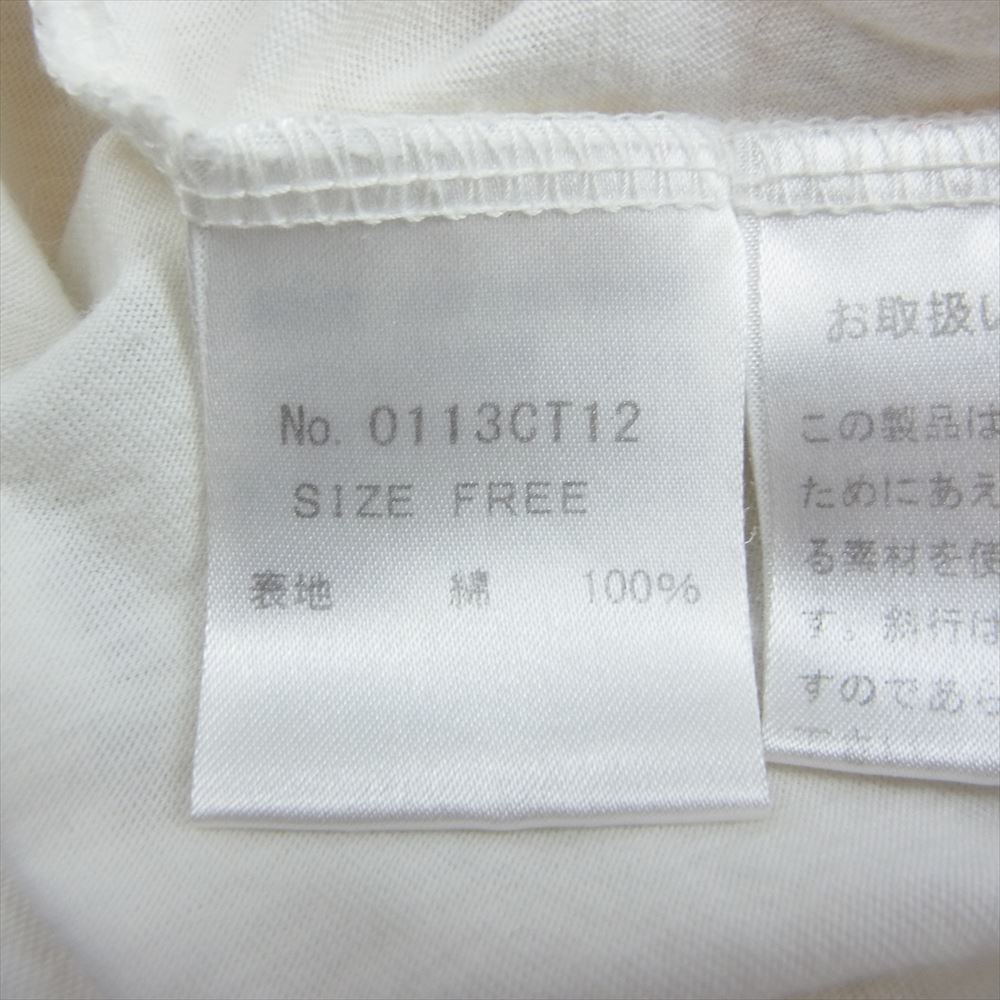 HYSTERIC GLAMOUR ヒステリックグラマー 0113CT12 COURTNEY LOVE コートニーラブ プリント Tシャツ 半袖 オフホワイト系 F【中古】
