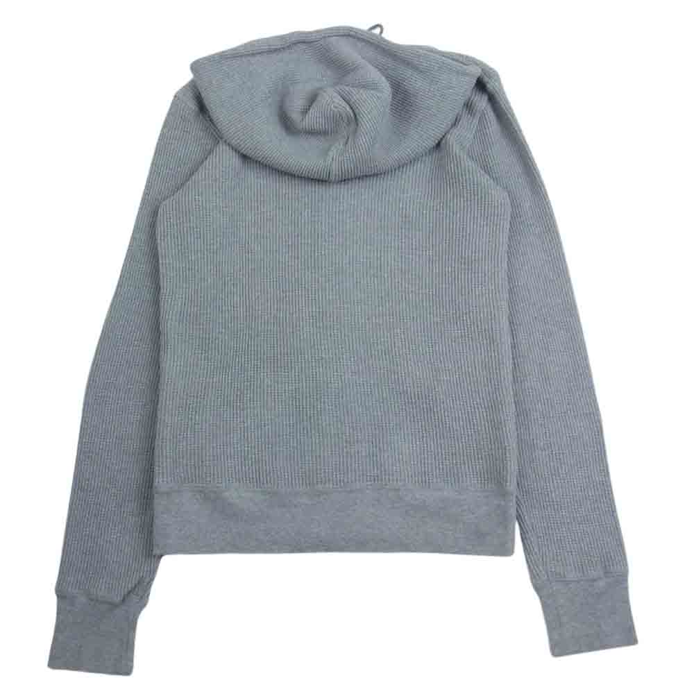 HYSTERIC GLAMOUR ヒステリックグラマー 0161CF04 デビル ガール 刺繍 ワッフル ジップアップ パーカー フーディー グレー系 F【中古】