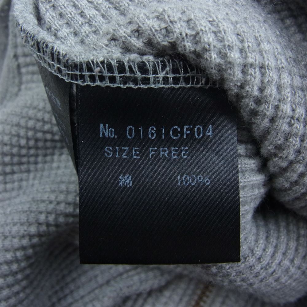 HYSTERIC GLAMOUR ヒステリックグラマー 0161CF04 デビル ガール 刺繍 ワッフル ジップアップ パーカー フーディー グレー系 F【中古】