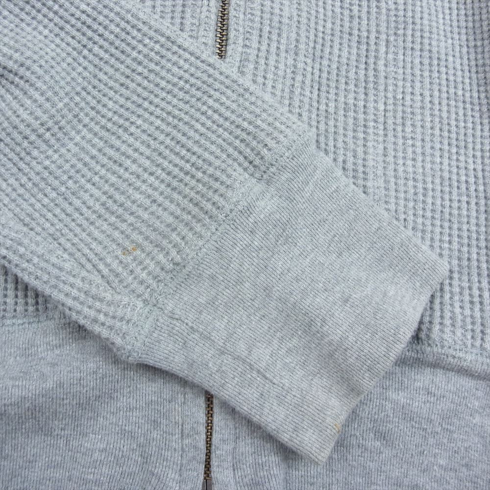 HYSTERIC GLAMOUR ヒステリックグラマー 0161CF04 デビル ガール 刺繍 ワッフル ジップアップ パーカー フーディー グレー系 F【中古】