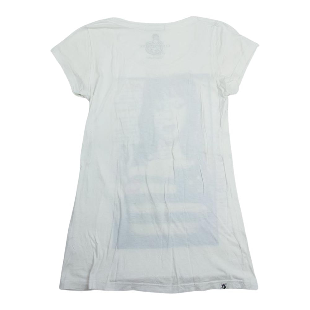 HYSTERIC GLAMOUR ヒステリックグラマー 0193CT12 COURTNEY LOVE コートニーラブ プリント Tシャツ 半袖 ホワイト系 F【中古】