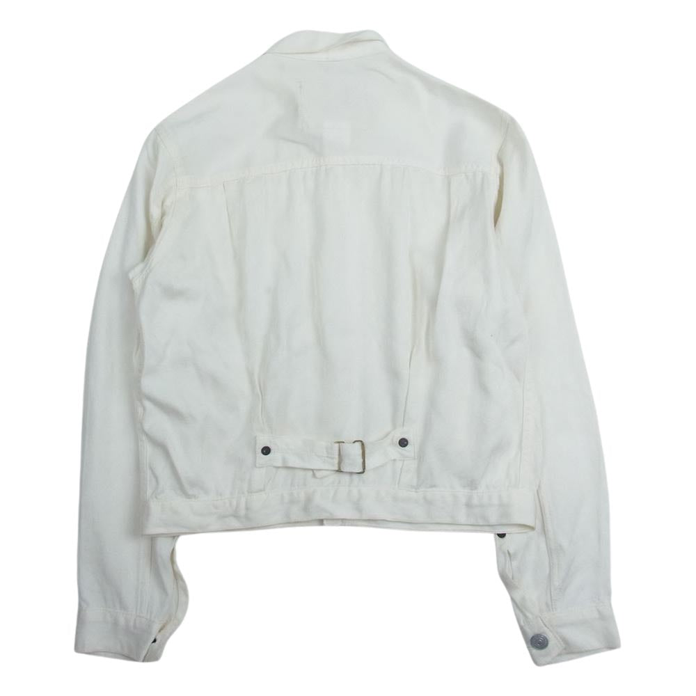 EVISU エヴィス Lot 1506 STYLE CRAFT YAMANE レーヨン 1st タイプ ジャケット ホワイト系 38【中古】