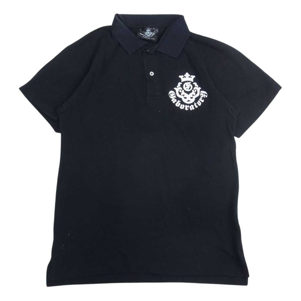 GABOR ガボール ギャランティカード付属 Atelier Mark Polo Shirt アトリエ マーク ポロシャツ ブラック系 S【中古】