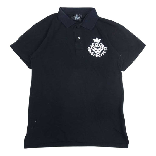 GABOR ガボール ギャランティカード付属 Atelier Mark Polo Shirt アトリエ マーク ポロシャツ ブラック系 S【中古】