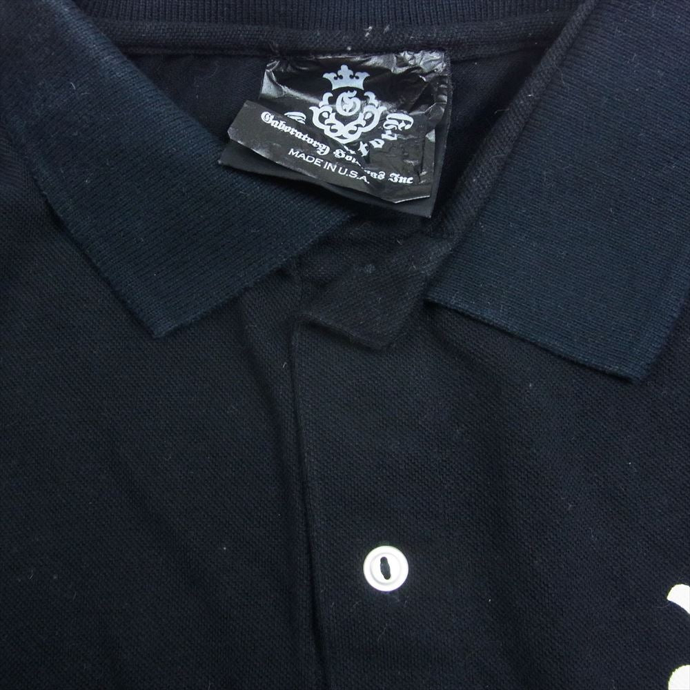 GABOR ガボール ギャランティカード付属 Atelier Mark Polo Shirt アトリエ マーク ポロシャツ ブラック系 S【中古】
