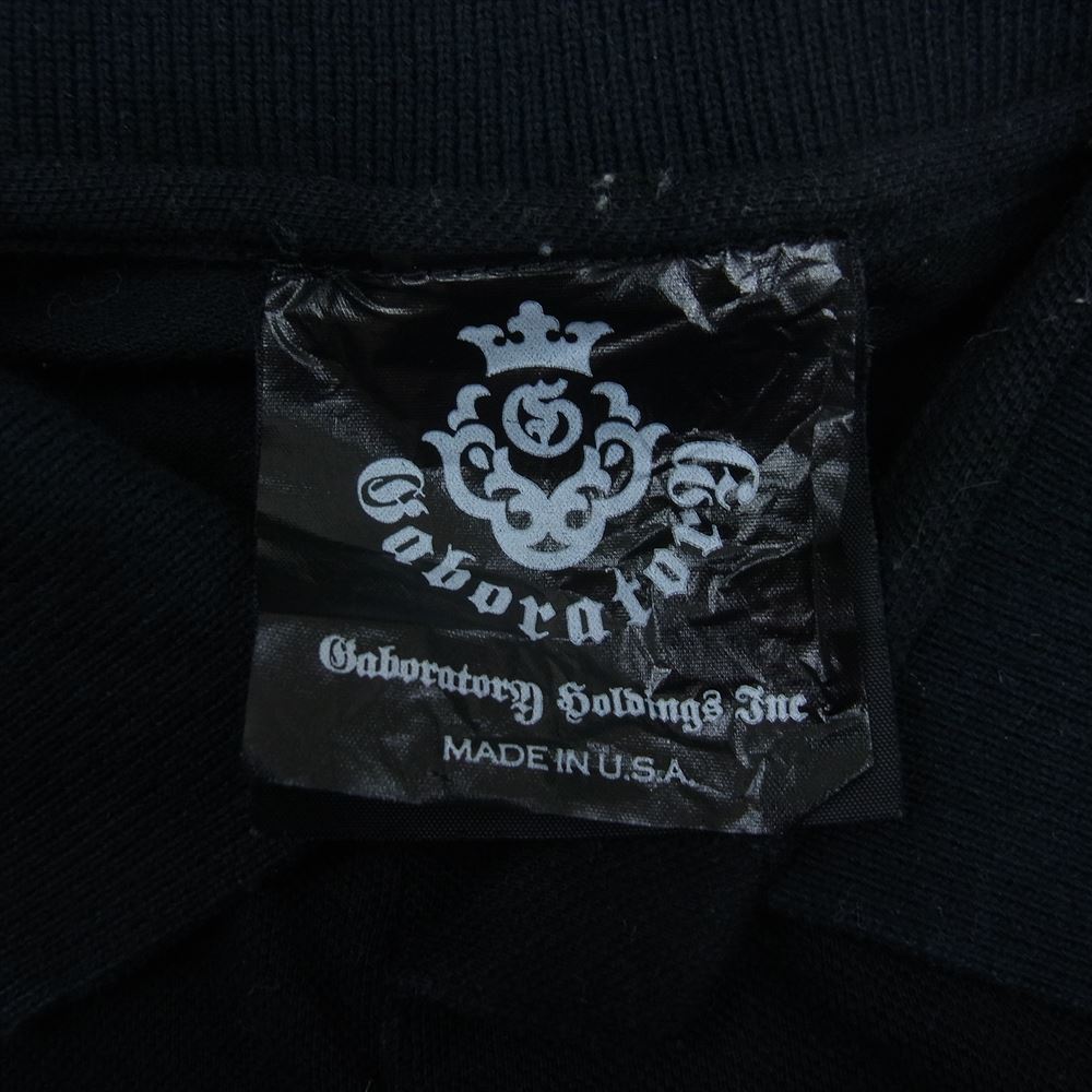 GABOR ガボール ギャランティカード付属 Atelier Mark Polo Shirt アトリエ マーク ポロシャツ ブラック系 S【中古】