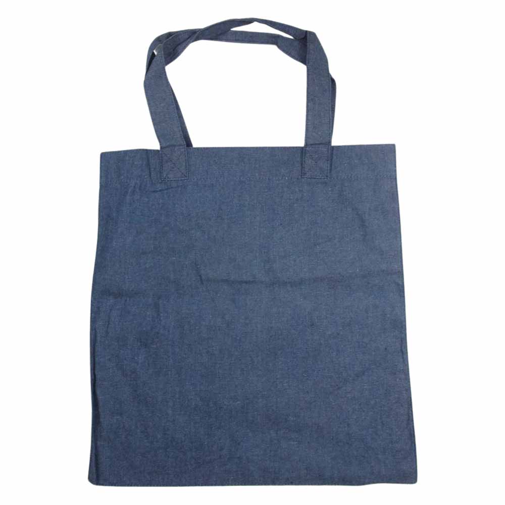 EVISU エヴィス PARIS カモメ ペイント デニム トート バッグ インディゴブルー系【新古品】【未使用】【中古】