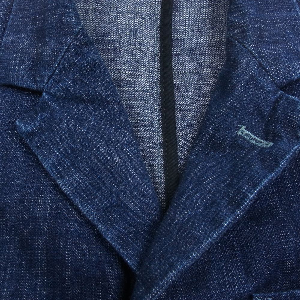EVISU エヴィス YAMANE MADISON 2 マディソン2  デニム テーラード ジャケット インディゴブルー系 36【中古】