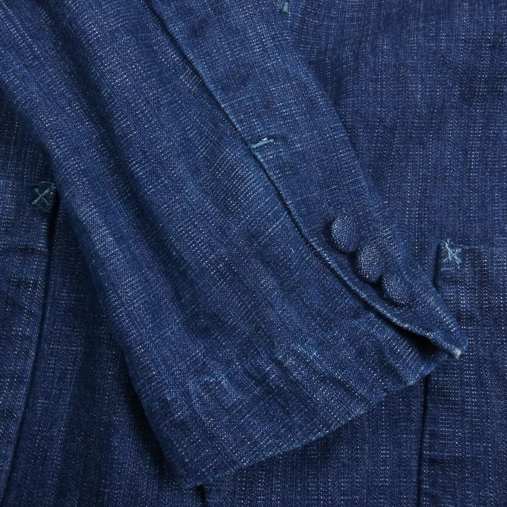 EVISU エヴィス YAMANE MADISON 2 マディソン2  デニム テーラード ジャケット インディゴブルー系 36【中古】