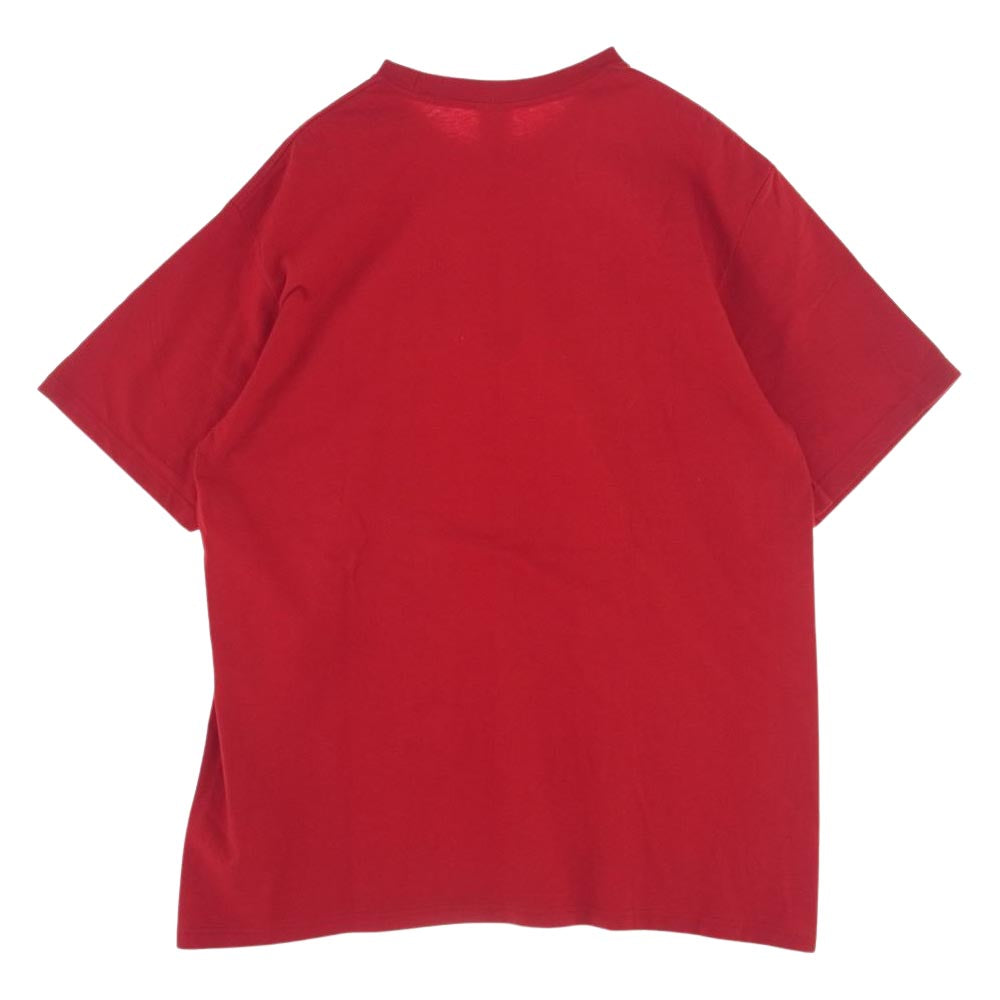Supreme シュプリーム 21SS  KAWS Chalk Logo Tee カウズチョークロゴ 半袖 Tシャツ レッド系 L【中古】