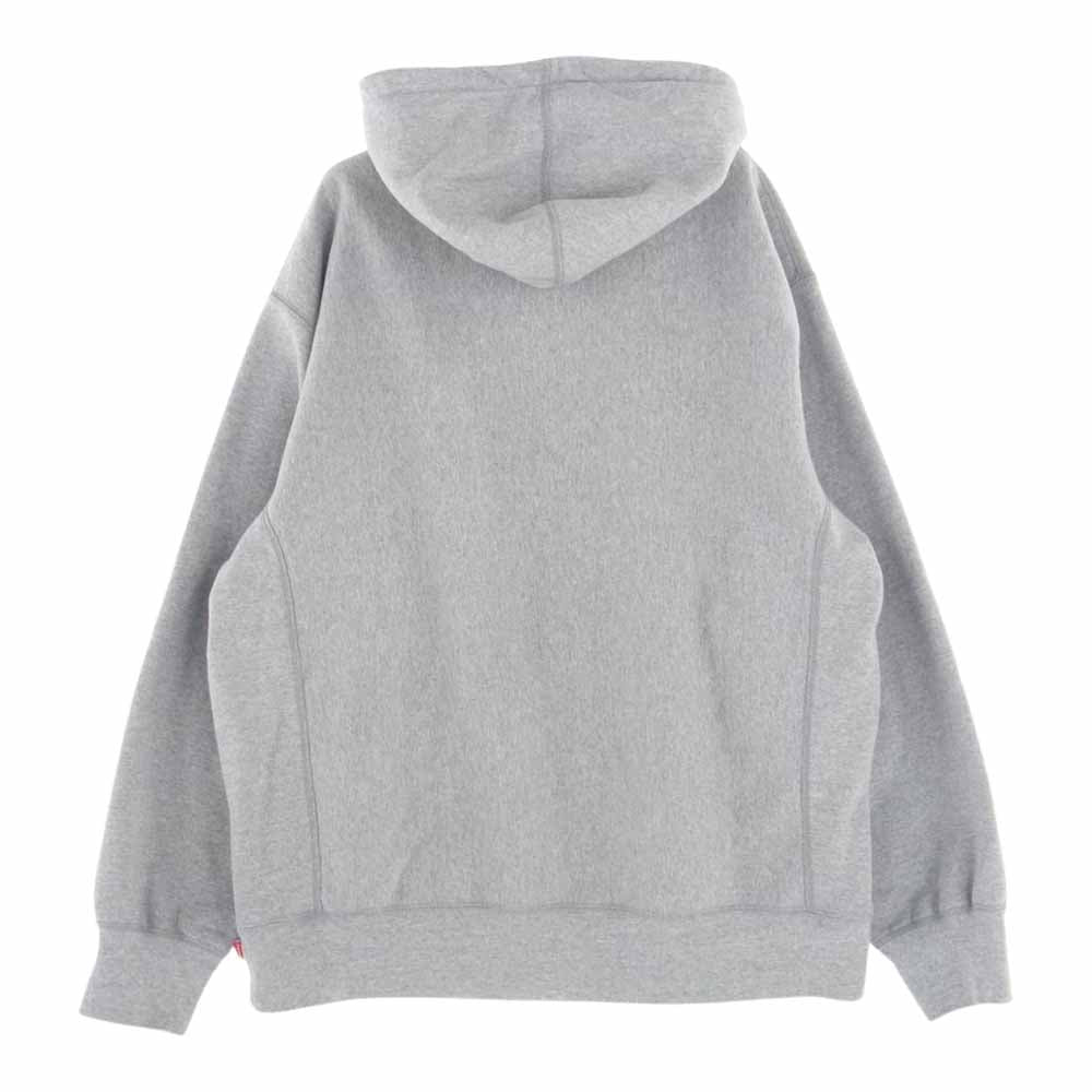 Supreme シュプリーム 20AW  Cross Box Logo Hooded Sweatshirt クロスボックスロゴ フーディー プルオーバー スウェット パーカー グレー系 L【中古】