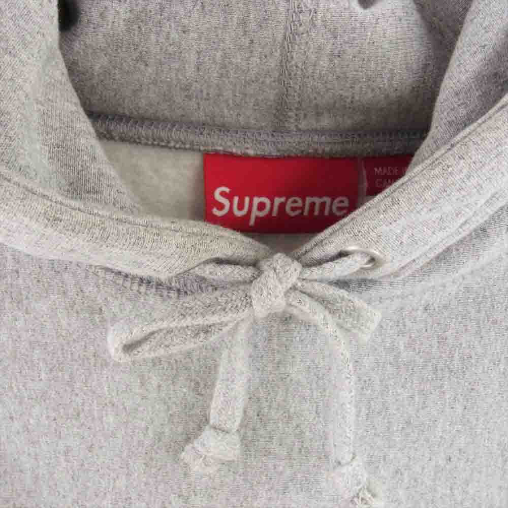 Supreme シュプリーム 20AW  Cross Box Logo Hooded Sweatshirt クロスボックスロゴ フーディー プルオーバー スウェット パーカー グレー系 L【中古】