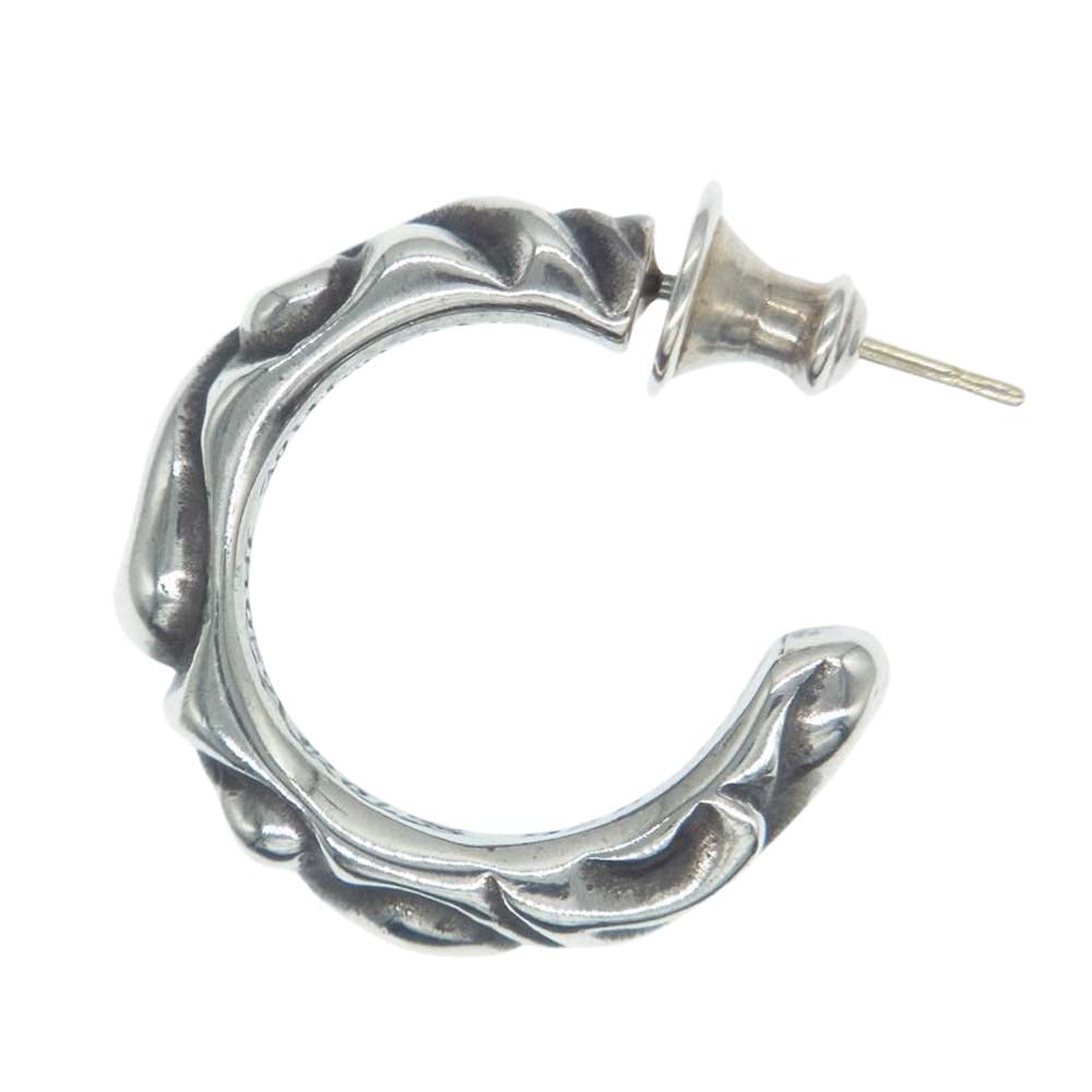 CHROME HEARTS クロムハーツ（原本無） スクロール フープ ピアス シルバー系【中古】