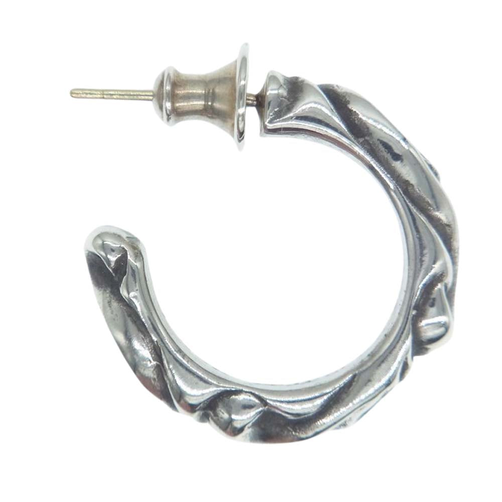 CHROME HEARTS クロムハーツ（原本無） スクロール フープ ピアス シルバー系【中古】