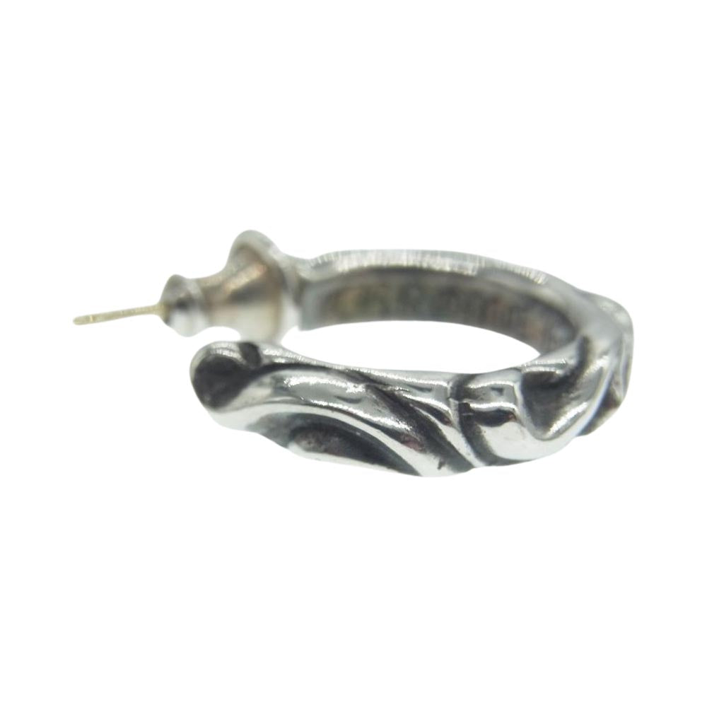CHROME HEARTS クロムハーツ（原本無） スクロール フープ ピアス シルバー系【中古】