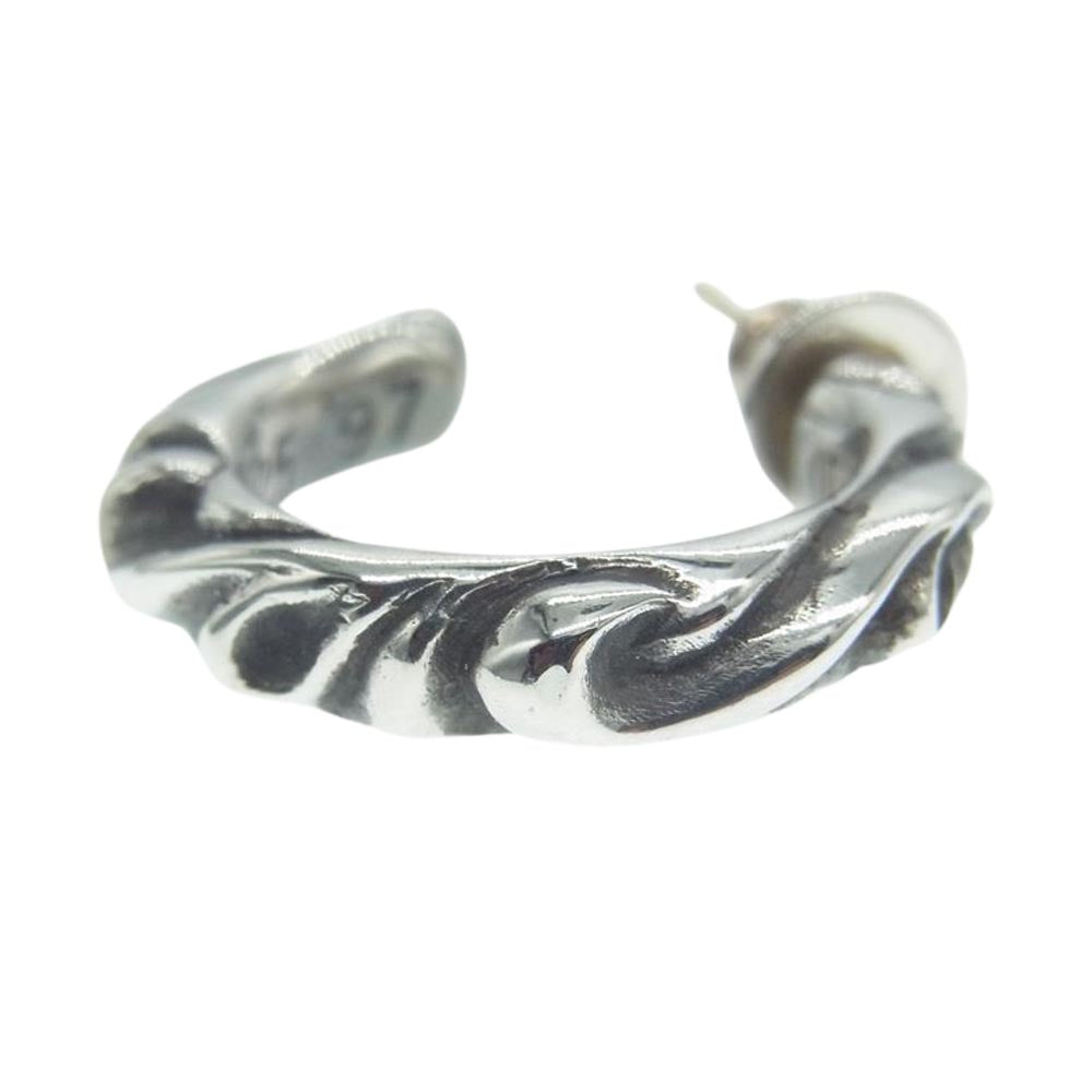 CHROME HEARTS クロムハーツ（原本無） スクロール フープ ピアス シルバー系【中古】