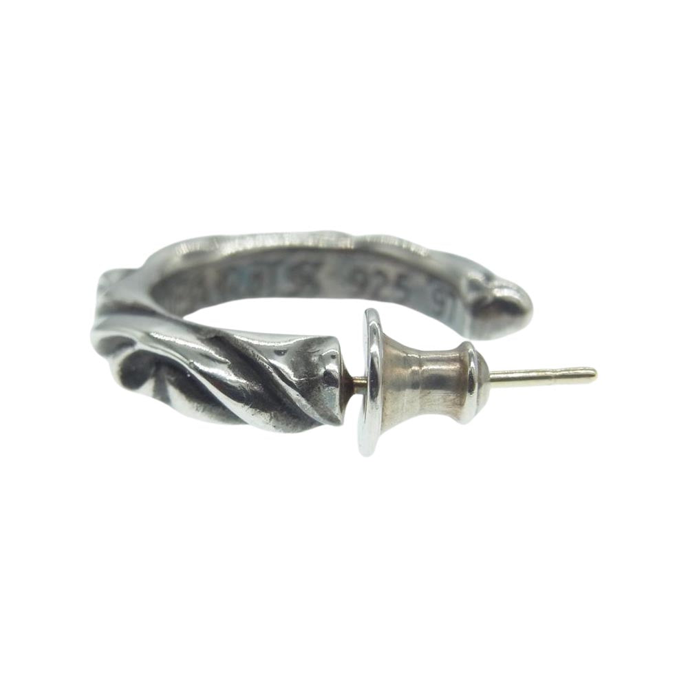CHROME HEARTS クロムハーツ（原本無） スクロール フープ ピアス シルバー系【中古】