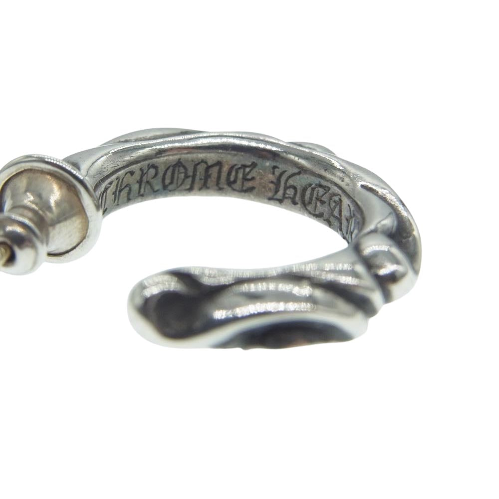 CHROME HEARTS クロムハーツ（原本無） スクロール フープ ピアス シルバー系【中古】