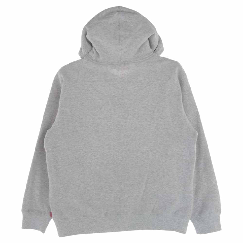 Supreme シュプリーム 21SS Small Box Zip Hooded Sweatshirt スモールボックス ロゴ ジップアップ パーカー グレー グレー系 M【美品】【中古】