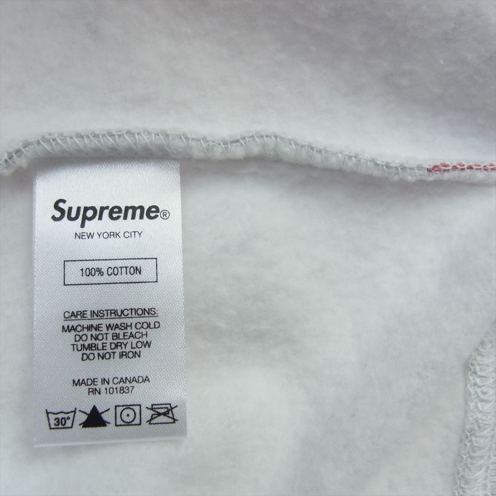 Supreme シュプリーム 21SS Small Box Zip Hooded Sweatshirt スモールボックス ロゴ ジップアップ パーカー グレー グレー系 M【美品】【中古】