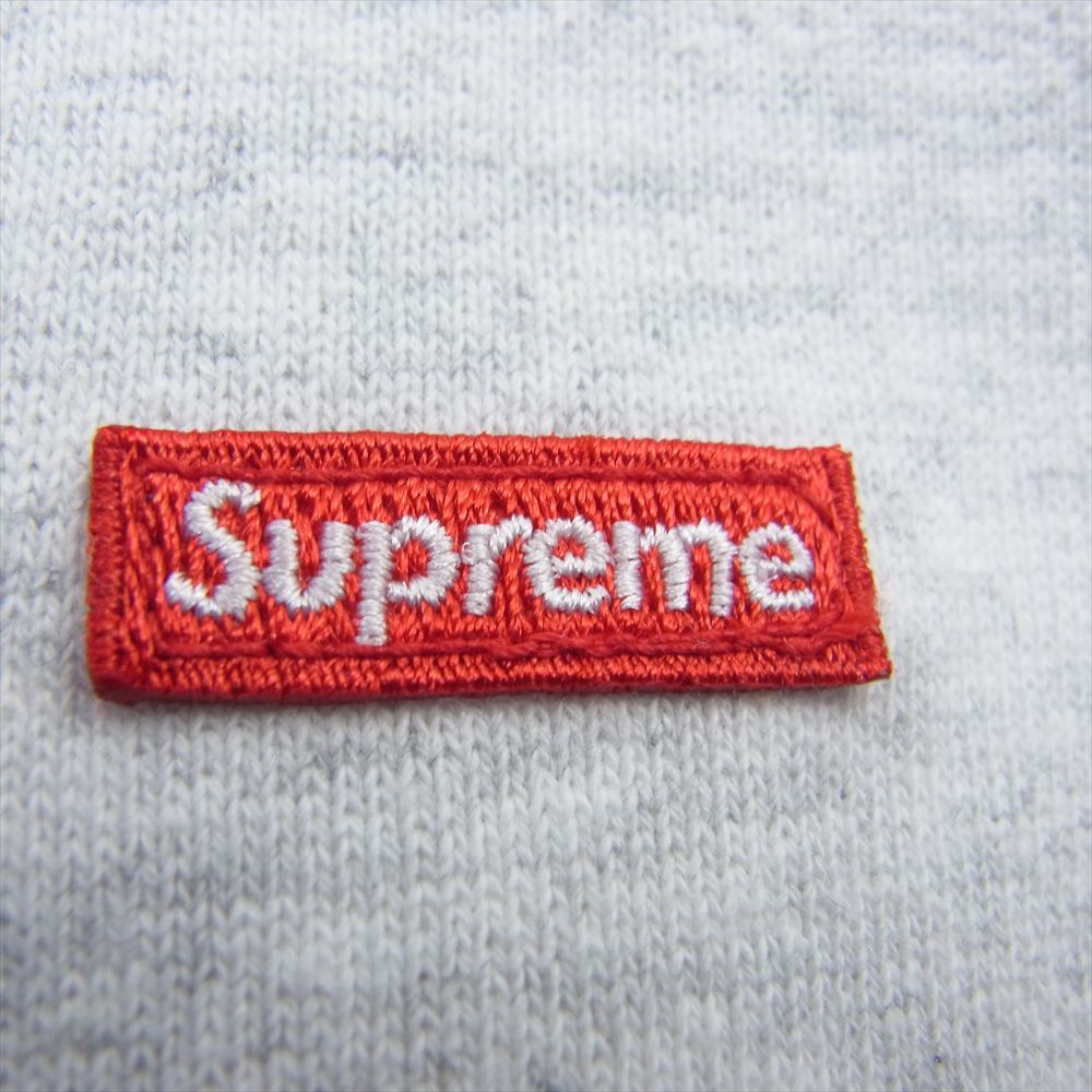 Supreme シュプリーム 21SS Small Box Zip Hooded Sweatshirt スモールボックス ロゴ ジップアップ パーカー グレー グレー系 M【美品】【中古】