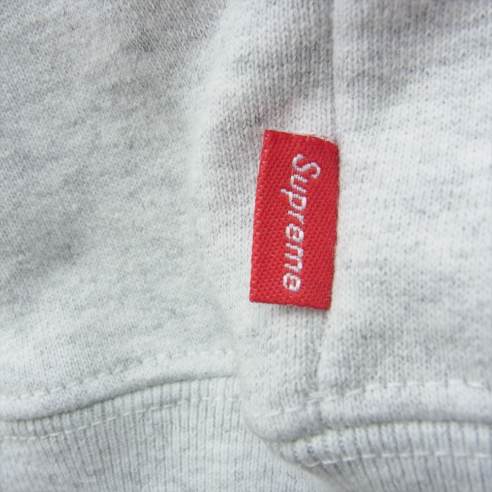 Supreme シュプリーム 21SS Small Box Zip Hooded Sweatshirt スモールボックス ロゴ ジップアップ パーカー グレー グレー系 M【美品】【中古】