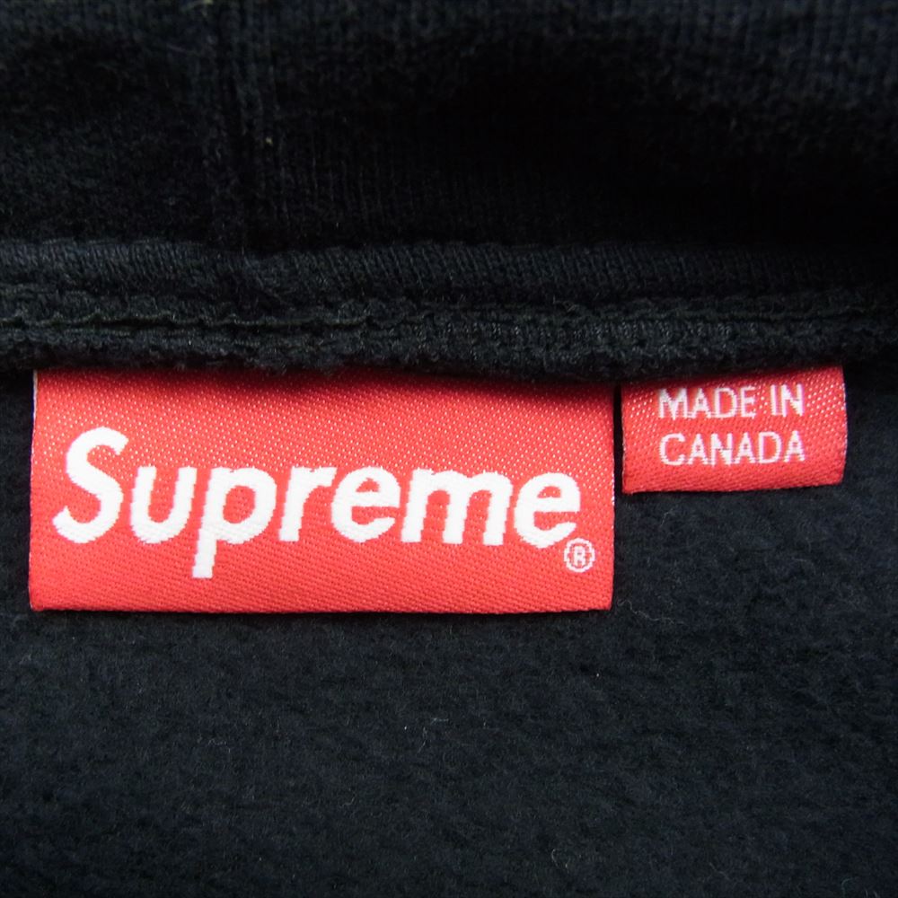 Supreme シュプリーム 21SS Small Box Zip Hooded Sweatshirt スモールボックス ロゴ ジップアップ パーカーブラック  ブラック系 M【美品】【中古】