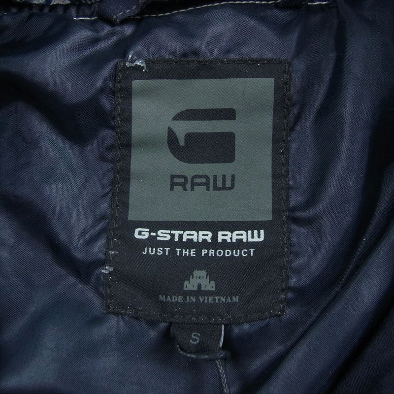 G-STAR ジースター NEW FALLDEN DES BOMBER RFTO 01 DENIM AOP ボンバー デニム ジャケット インディゴブルー系 S【中古】