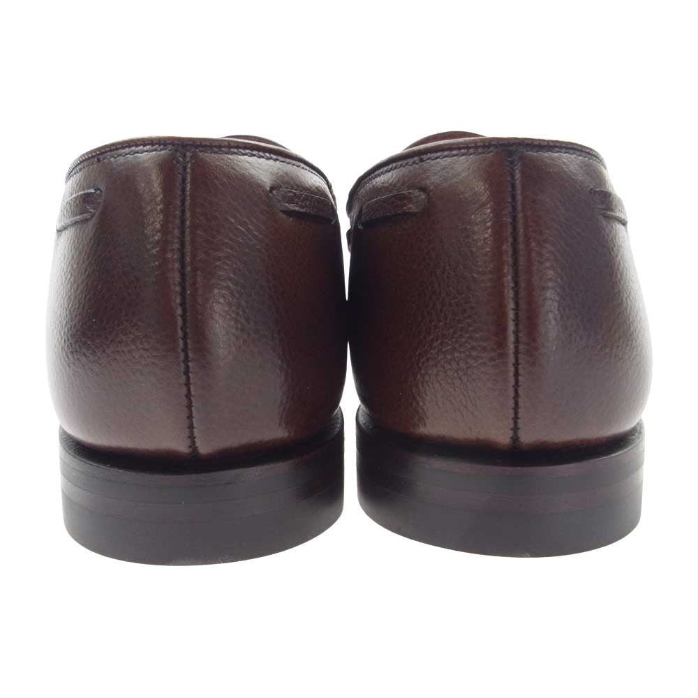 CROCKETT&JONES クロケットアンドジョーンズ 26212AG 21C1  英国製 CAVENDISH3 Dainite キャベンディッシュ ダイナイトソール グレインカーフ タッセル ローファー シューズ  ブラウン ブラウン系 6 1/2 E【極上美品】【中古】