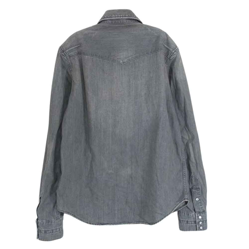 NUMBER(N)INE ナンバーナイン F07-NNS001B デニム ウェスタン 長袖 シャツ ブラック系 2【中古】