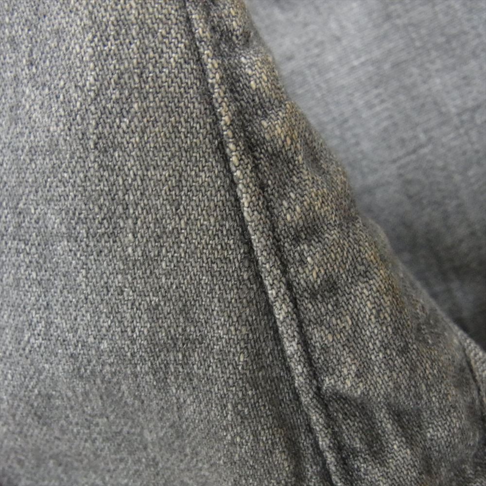 NUMBER(N)INE ナンバーナイン F07-NNS001B デニム ウェスタン 長袖 シャツ ブラック系 2【中古】