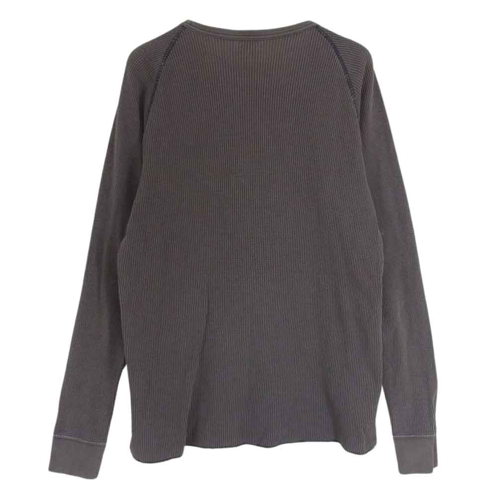 NUMBER(N)INE ナンバーナイン サーマル ワッフル ロンT 長袖 Tシャツ チャコール系 2【中古】