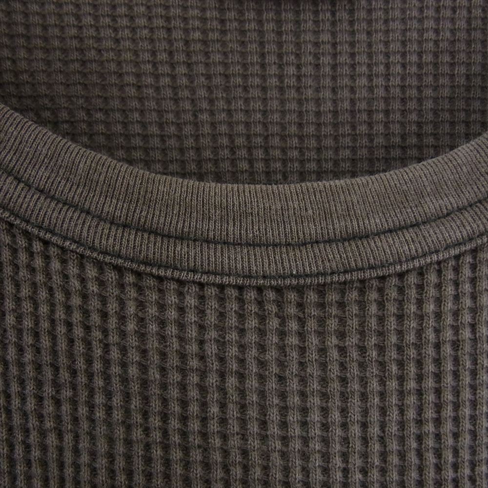 NUMBER(N)INE ナンバーナイン サーマル ワッフル ロンT 長袖 Tシャツ チャコール系 2【中古】