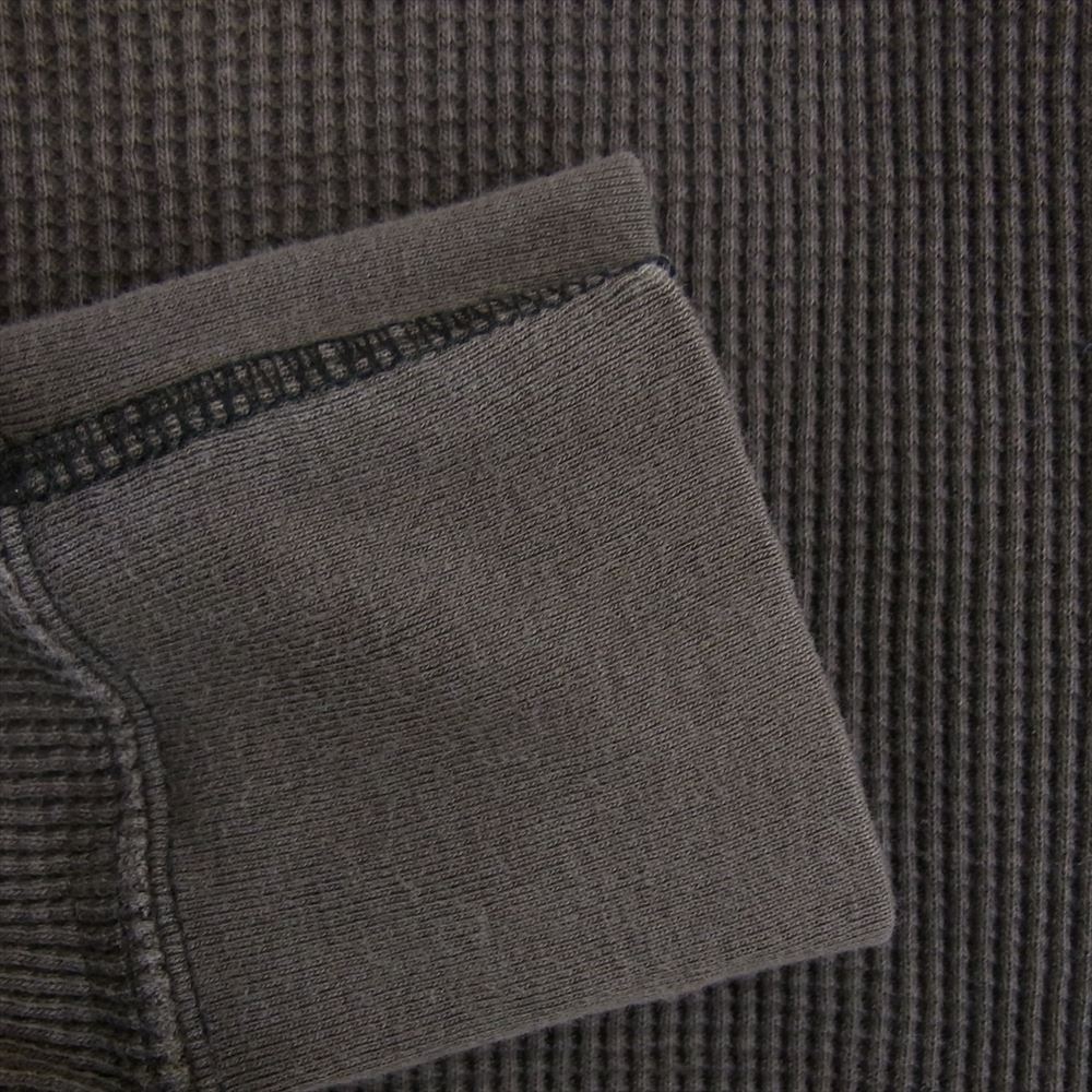 NUMBER(N)INE ナンバーナイン サーマル ワッフル ロンT 長袖 Tシャツ チャコール系 2【中古】