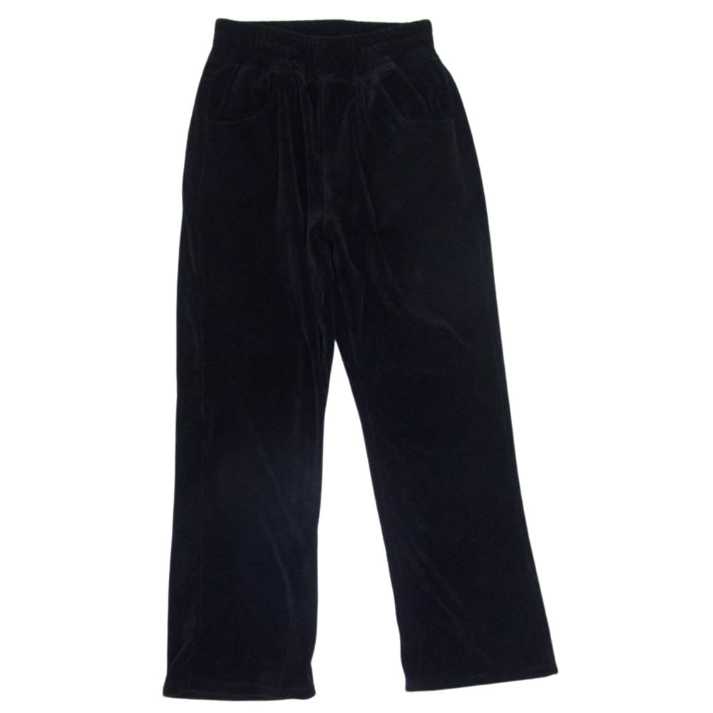 キネマ 22AW KNM-22AW-PT08 Velor flare pants ベロア フレア イージー パンツ ブラック系 M【中古】