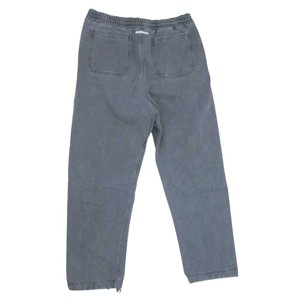 キネマ 21AW KNM-21AW-PT03 pigment dyed sweat pants  ピグメント染め ニーパッチ付き スウェット パンツ グレー系 M【中古】