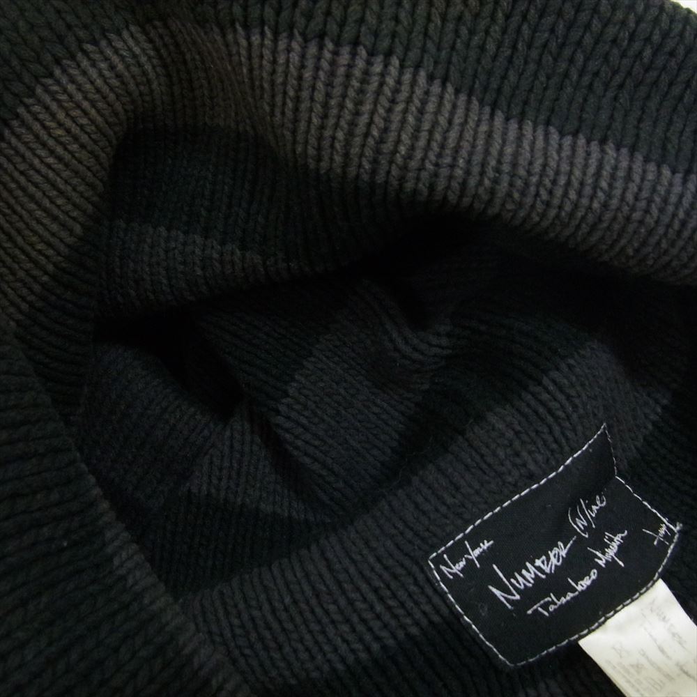 NUMBER(N)INE ナンバーナイン バルーン ニット キャップ ブラック系 ONE SIZE【中古】