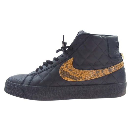 Supreme シュプリーム DV5078-001 × Nike SB Blazer Mid Black ナイキ SB ブレーザー ミッド ブラック スニーカー ブラック系 27.5cm【中古】