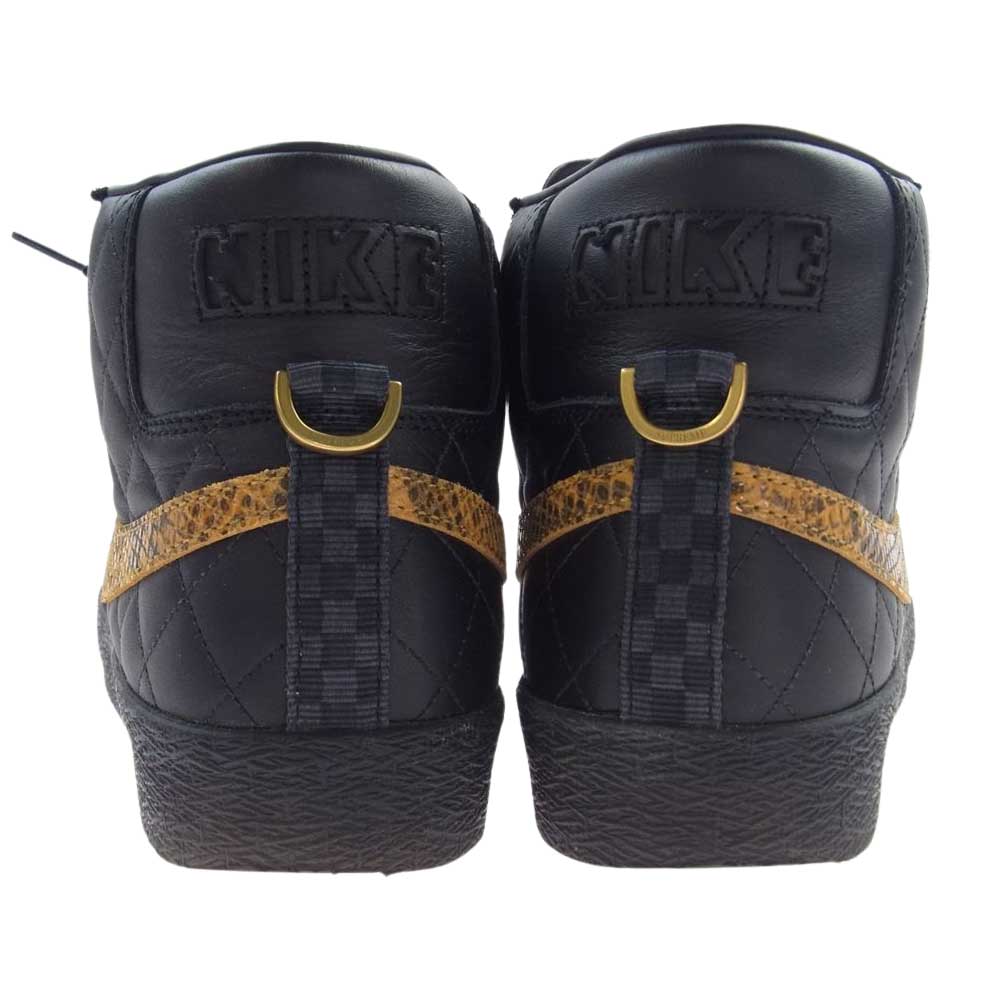 Supreme シュプリーム DV5078-001 × Nike SB Blazer Mid Black ナイキ SB ブレーザー ミッド ブラック スニーカー ブラック系 27.5cm【中古】