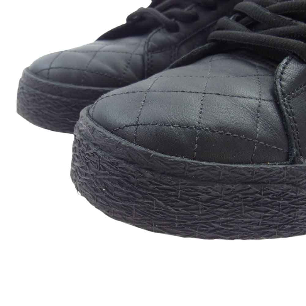 Supreme シュプリーム DV5078-001 × Nike SB Blazer Mid Black ナイキ SB ブレーザー ミッド ブラック スニーカー ブラック系 27.5cm【中古】