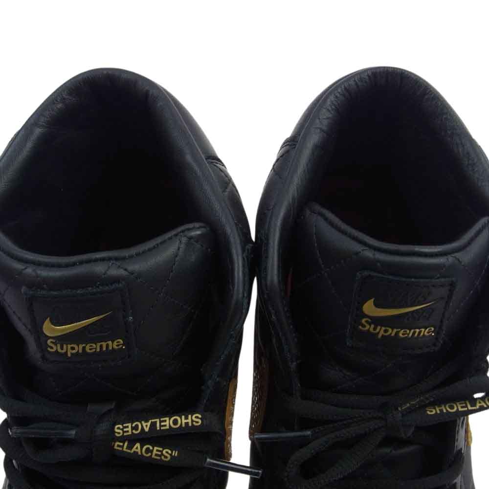 Supreme シュプリーム DV5078-001 × Nike SB Blazer Mid Black ナイキ SB ブレーザー ミッド ブラック スニーカー ブラック系 27.5cm【中古】