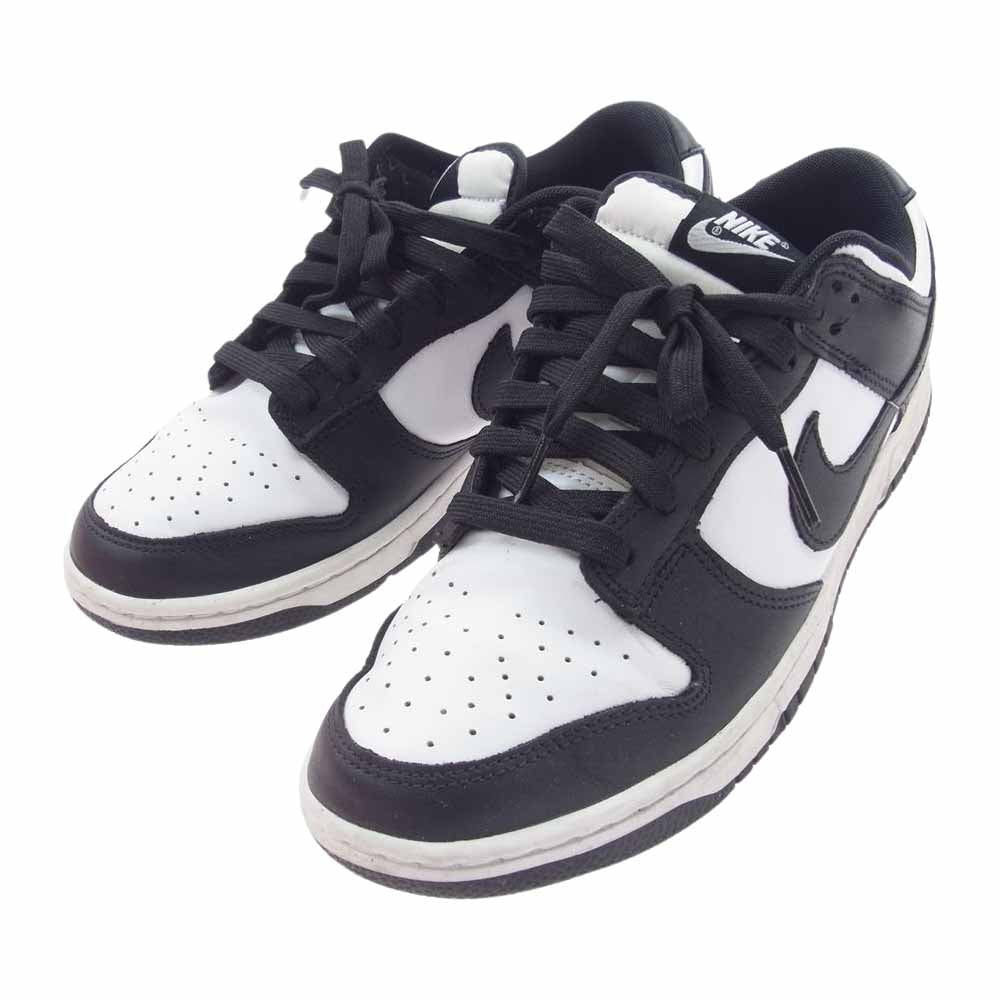 NIKE ナイキ DD1391-100 Dunk Low Retro White Black ダンク ロー レトロ ホワイト ブラック パンダ スニーカー ブラック系 ホワイト系 26.5cm【中古】