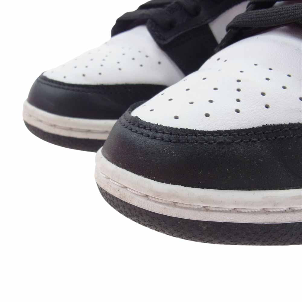 NIKE ナイキ DD1391-100 Dunk Low Retro White Black ダンク ロー レトロ ホワイト ブラック パンダ スニーカー ブラック系 ホワイト系 26.5cm【中古】