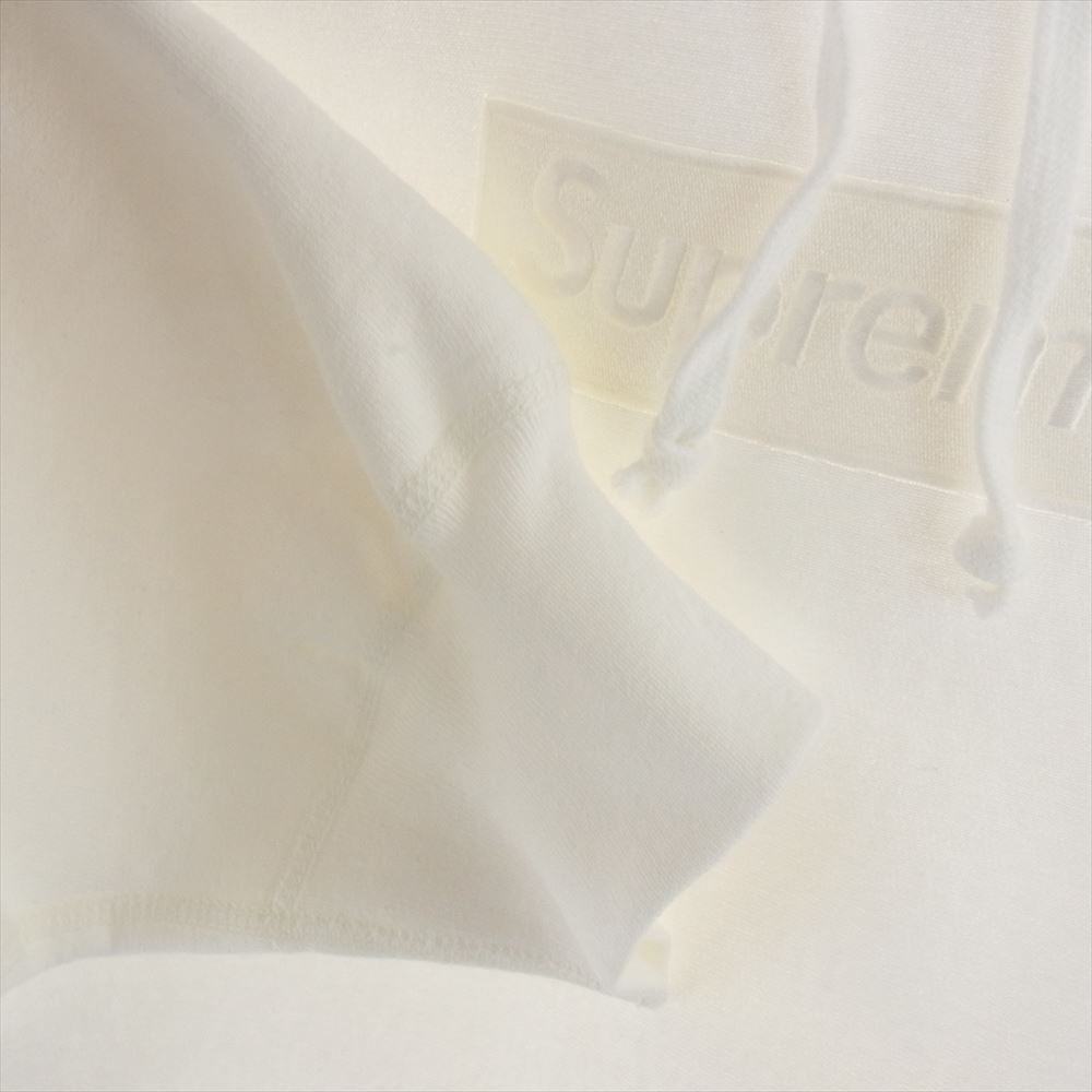 Supreme シュプリーム 23AW Box Logo Hooded Sweatshirt ボックスロゴ フーデッド スウェットシャツ フーディー パーカー ホワイト系 L【新古品】【未使用】【中古】