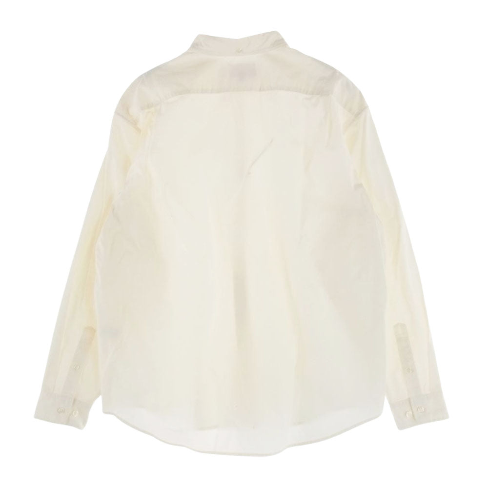 Supreme シュプリーム 22SS Small Box Shirt スモールボックスロゴ ボタンダウン 長袖 シャツ オフホワイト系 L【美品】【中古】
