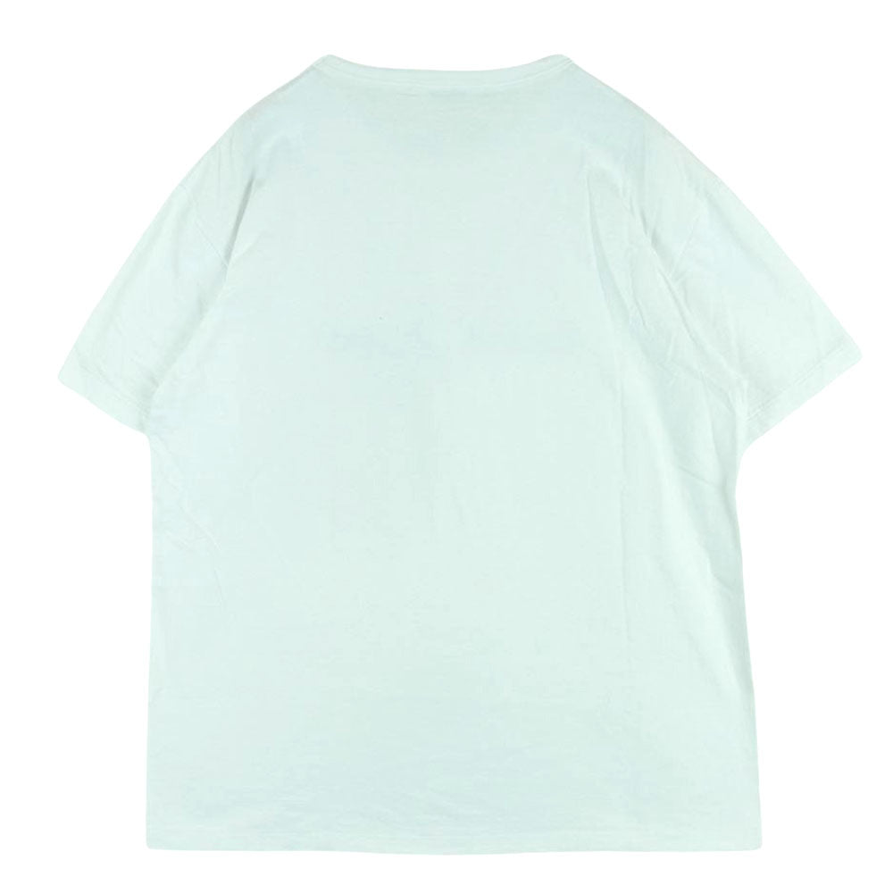 COOTIE クーティー ロゴ プリント 半袖 Tシャツ コットン レーヨン 日本製 ホワイト系 L【中古】