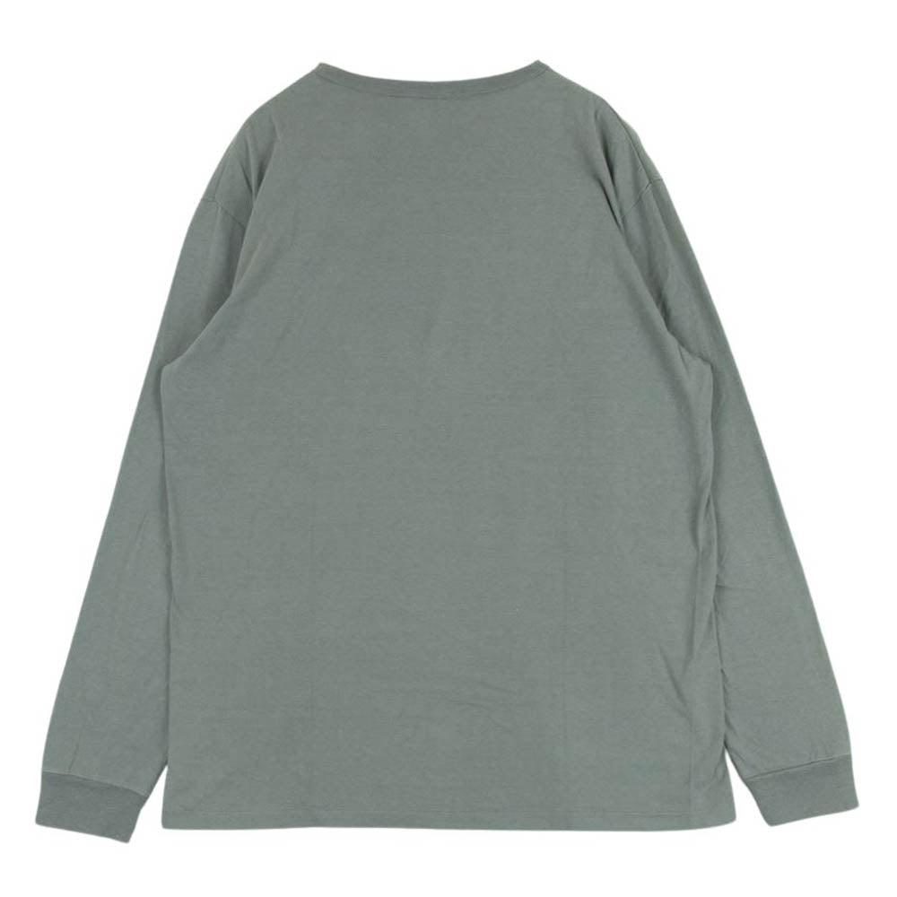 COOTIE クーティー COOTIE PRODUCTIONS ロゴ プリント 長袖 クルーネック Tシャツ コットン レーヨン 日本製 グレー系 L【中古】