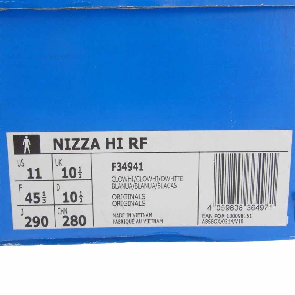 adidas アディダス F34941 NIZZA HI RF ニッツァ ハイカット スニーカー オフホワイト系 29cm【新古品】【未使用】【中古】