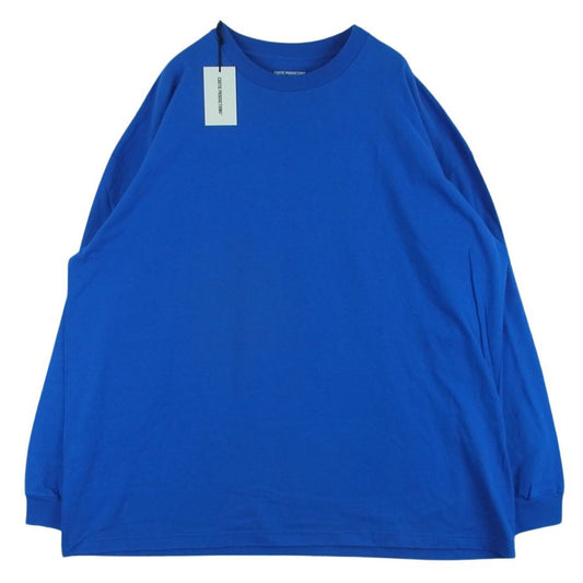 COOTIE クーティー CTE-21S309 Open End Yarn Error Fit L/S Tee オーバーサイズ 長袖 Tシャツ ブルー系 L【美品】【中古】