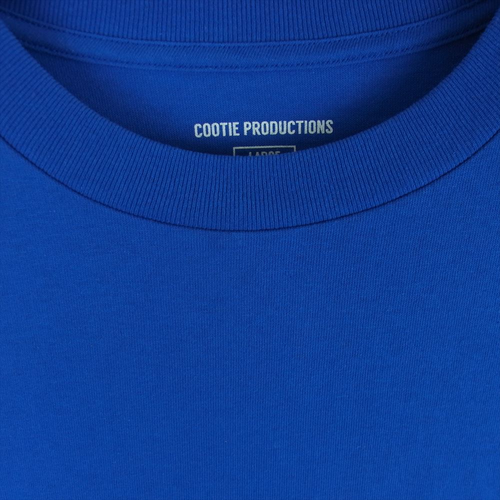 COOTIE クーティー CTE-21S309 Open End Yarn Error Fit L/S Tee オーバーサイズ 長袖 Tシャツ ブルー系 L【美品】【中古】
